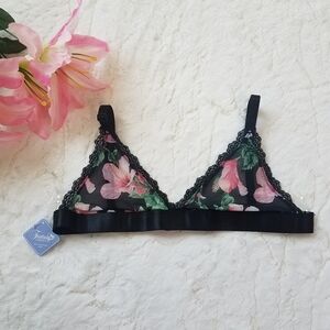 Fantasy Lingerie Hibiscus Print Bralette
